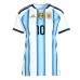 Argentina Lionel Messi #10 Hjemmedrakt Dame VM 2026 Korte ermer