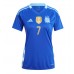 Argentina Rodrigo De Paul #7 Bortedrakt Dame Copa America 2024 Korte ermer