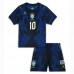 Brasil Vinicius Junior #10 Bortedraktsett Barn VM 2026 Korte ermer (+ Korte bukser)