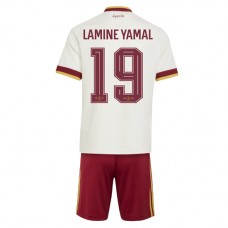 Spania Lamine Yamal #19 Bortedraktsett Barn VM 2026 Korte ermer (+ Korte bukser) Spania Lamine Yamal #19 Bortedraktsett Barn VM 2026 Korte ermer (+ Korte bukser)