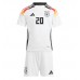 Tyskland Benjamin Henrichs #20 Hjemmedraktsett Barn EM 2024 Korte ermer (+ Korte bukser)